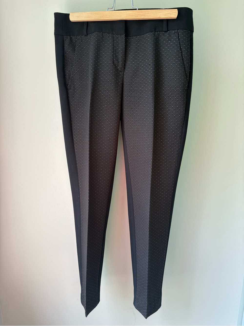ANN TAYLOR LOFT Women’s Black Cropped Tapered Dress Work Pants Marisa Fit Size 2